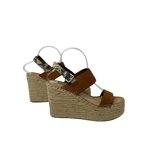 Dolce Vita Brown Suede Spiro Wedge Platform Sandal Size 8 - Picture 10 of 16